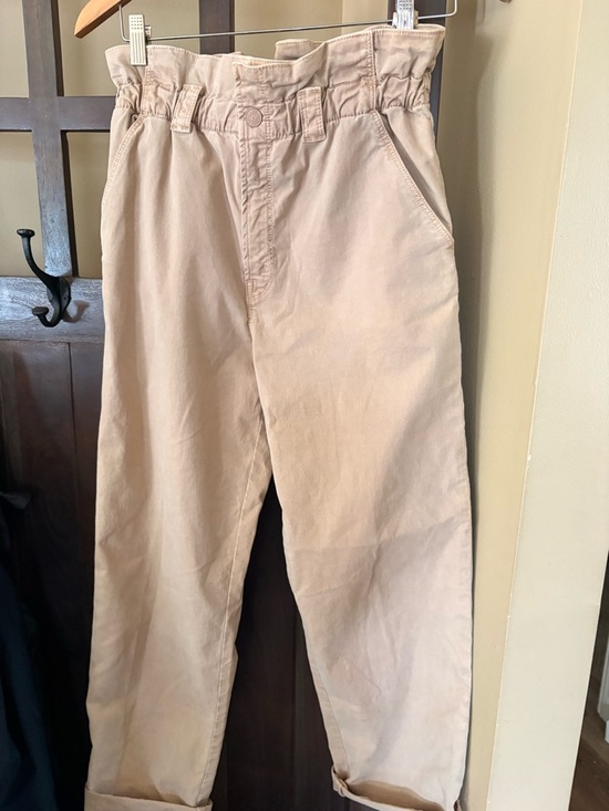 MOTHER Denim - MOTHER The Yoyo Ruffle Greaser High Waisted Ankle Jeans, size 27